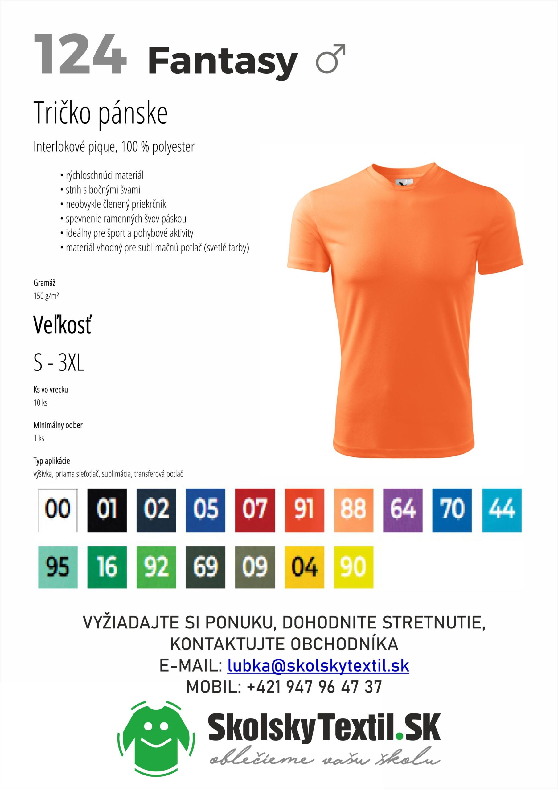 Tričko na telesnú pánske